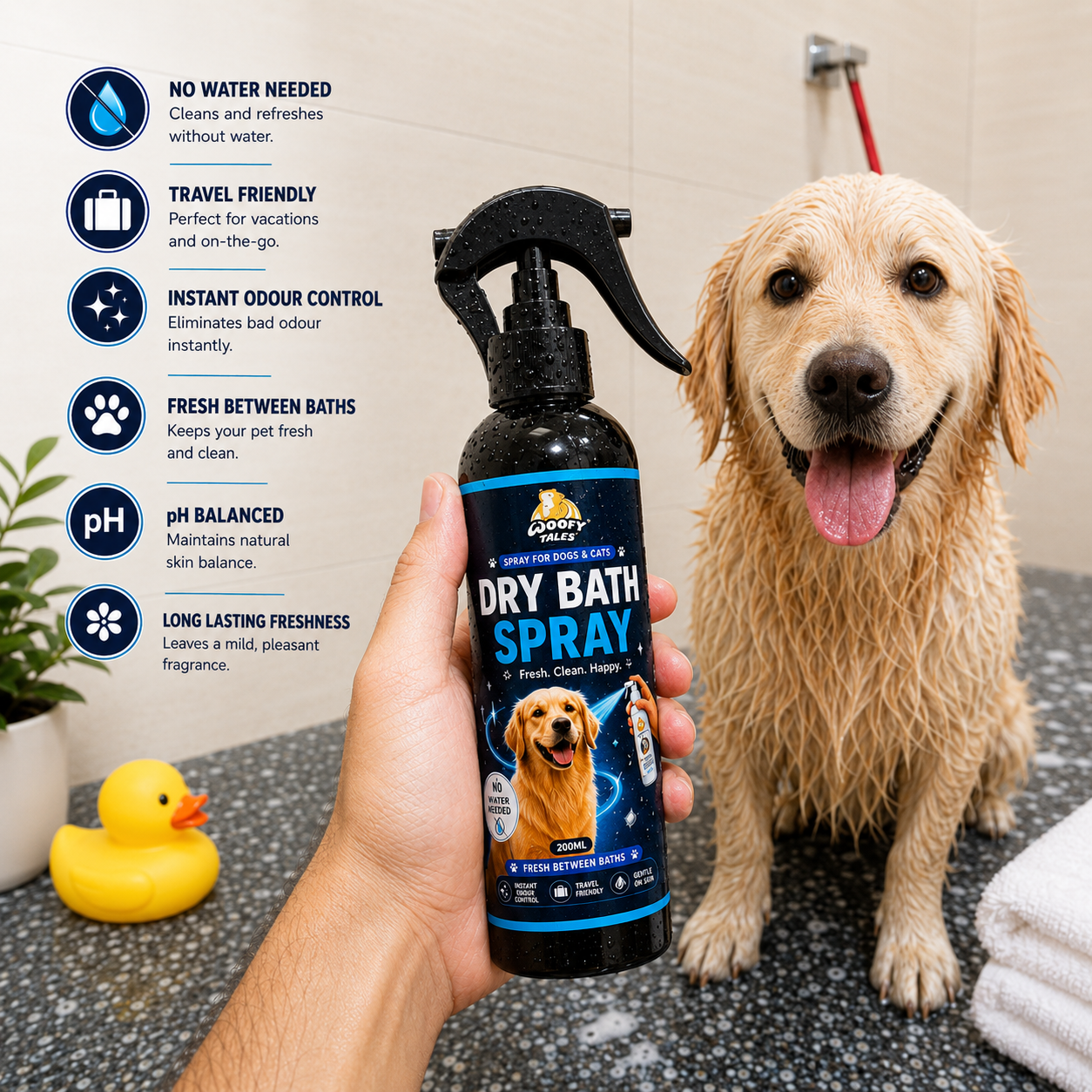 Dry Bath Spray | No Water Needed - Image 2