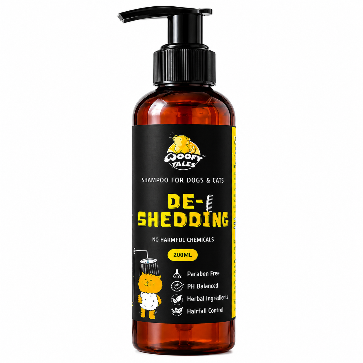 De-Shedding Anti Hairfall Herbal Shampoo 200ml